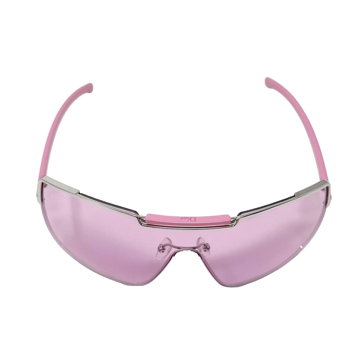 Dior Pink Logo Shield Sunglasses