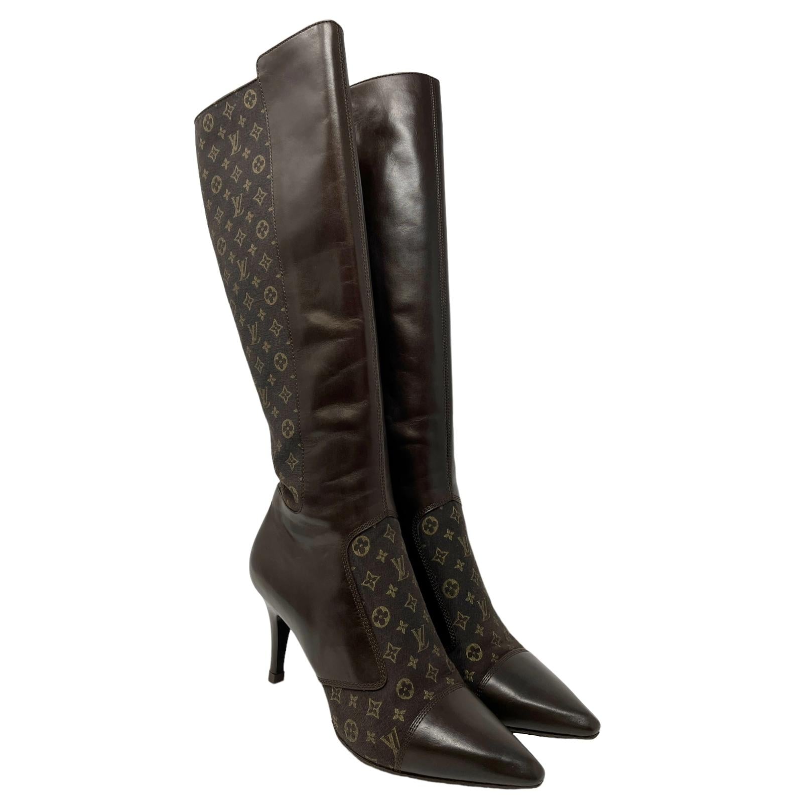 Vintage Louis Vuitton Brown Monogram Boots – Treasures of NYC