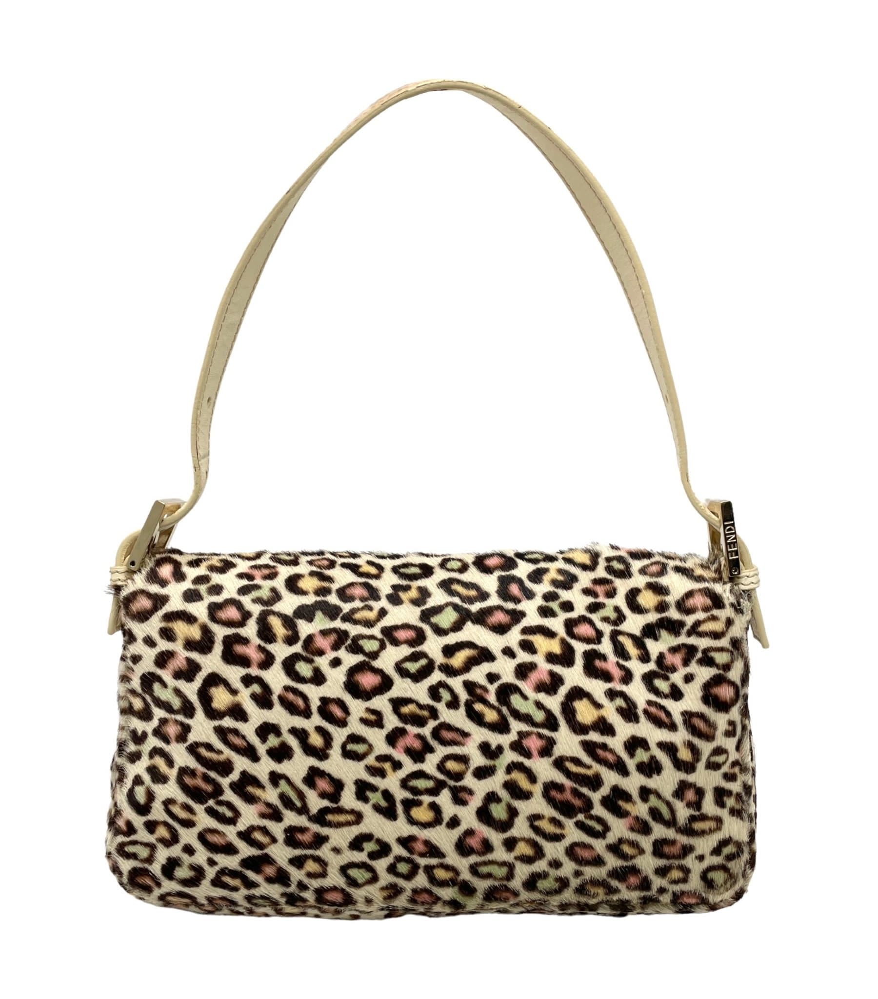 Fendi Multicolor Cheetah Baguette Bag