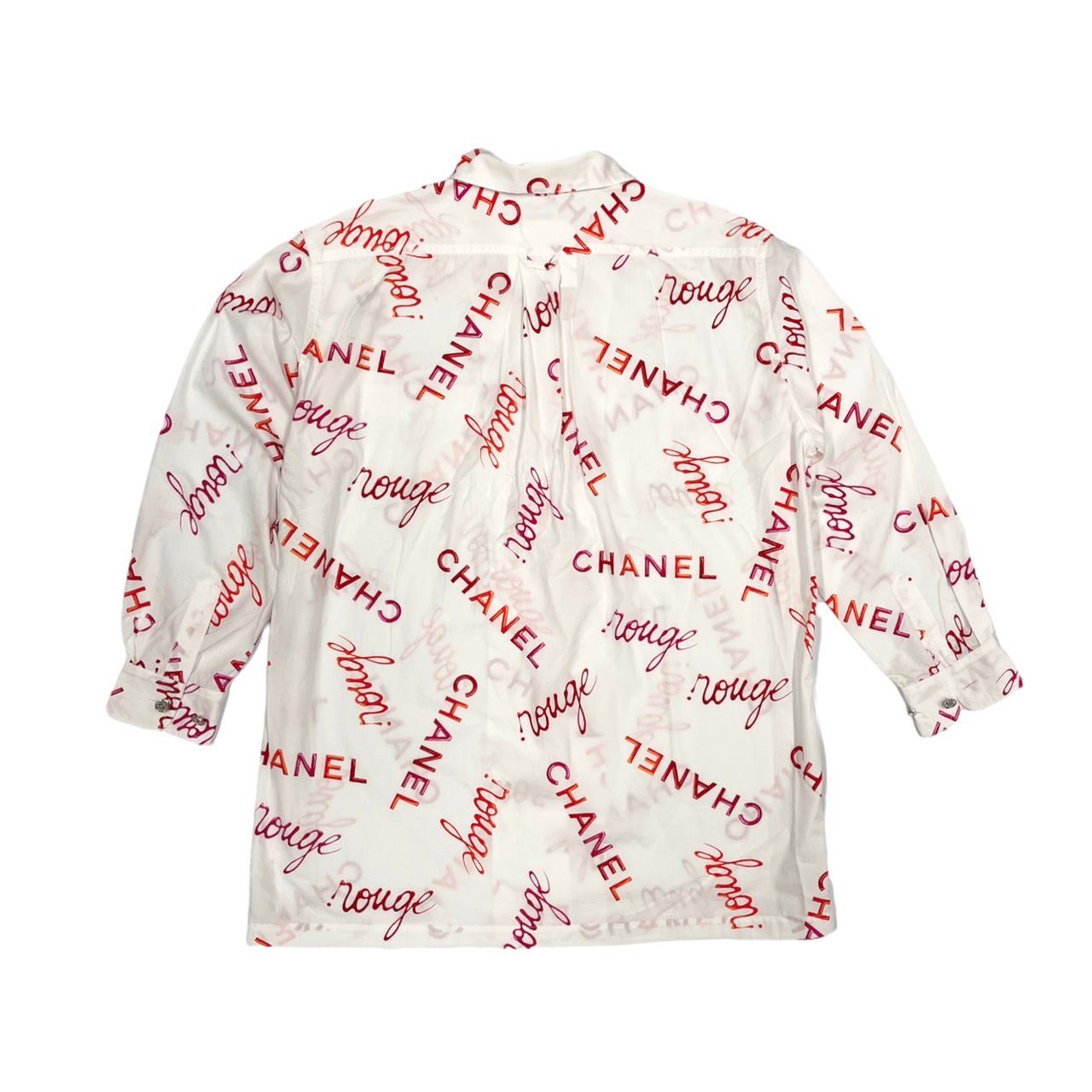 Chanel Rouge Logo Button Down