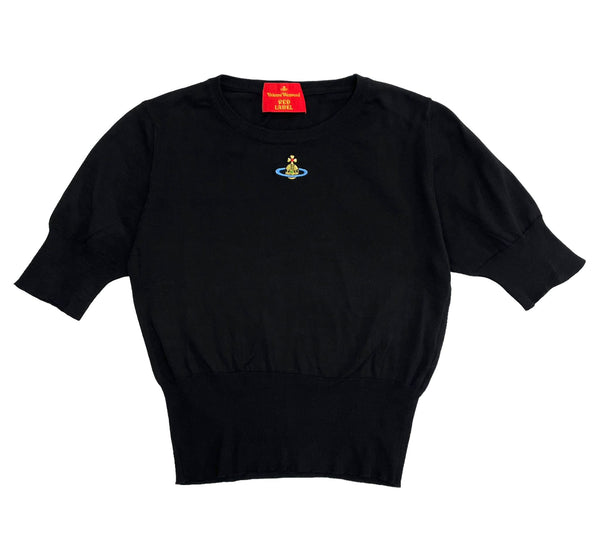 Vivienne Westwood Black Logo Top – Treasures of NYC