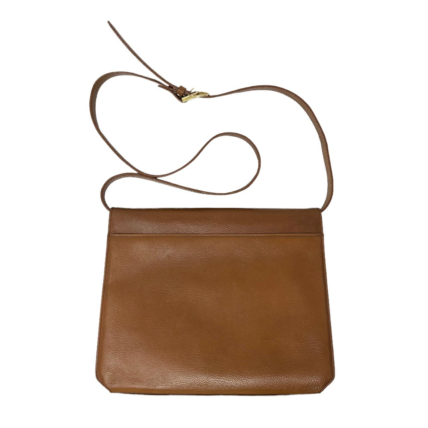 YSL Brown Logo Crossbody