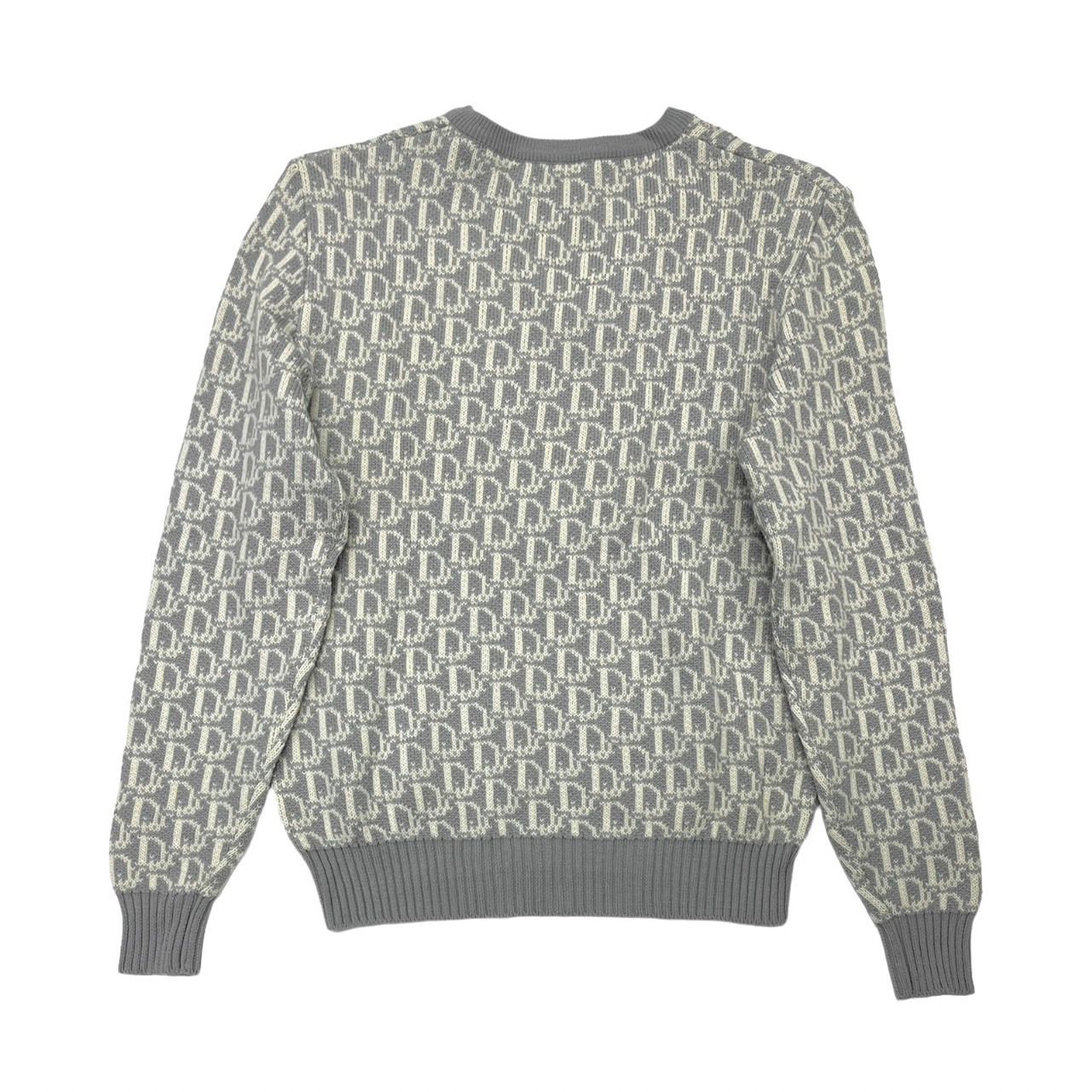 Dior Grey Logo Wool Sweater