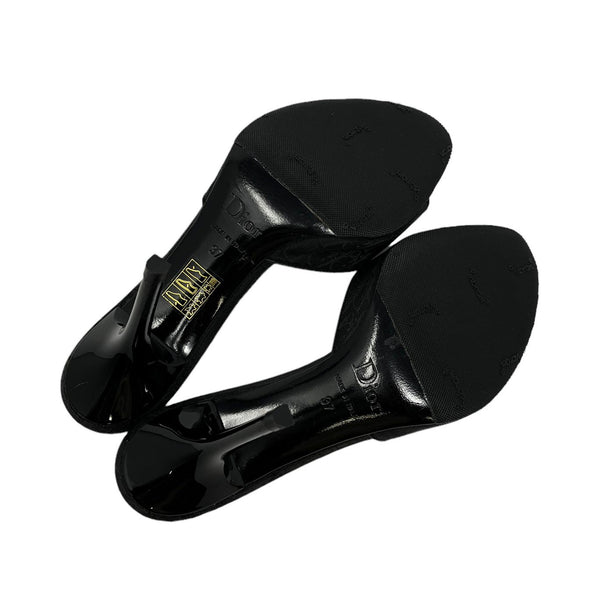 Dior Black Logo Dice Heels