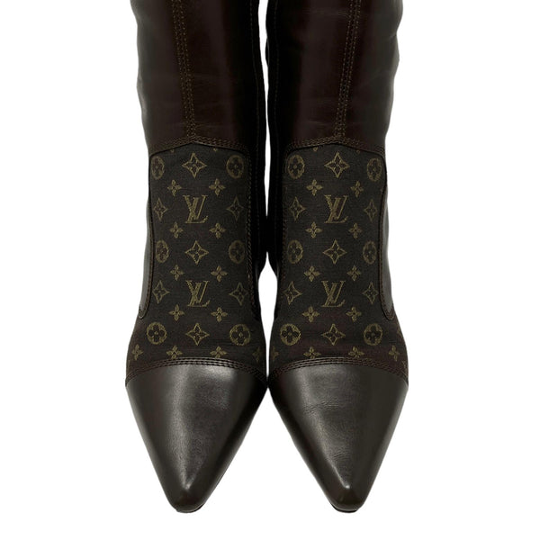 Louis Vuitton Brown Monogram Boots