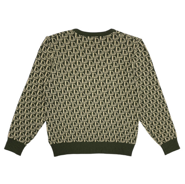 Dior Green Monogram Knit Sweater