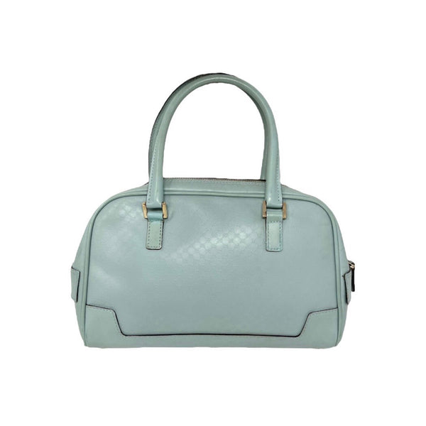 Gucci Baby Blue Mini Logo Top Handle Bag