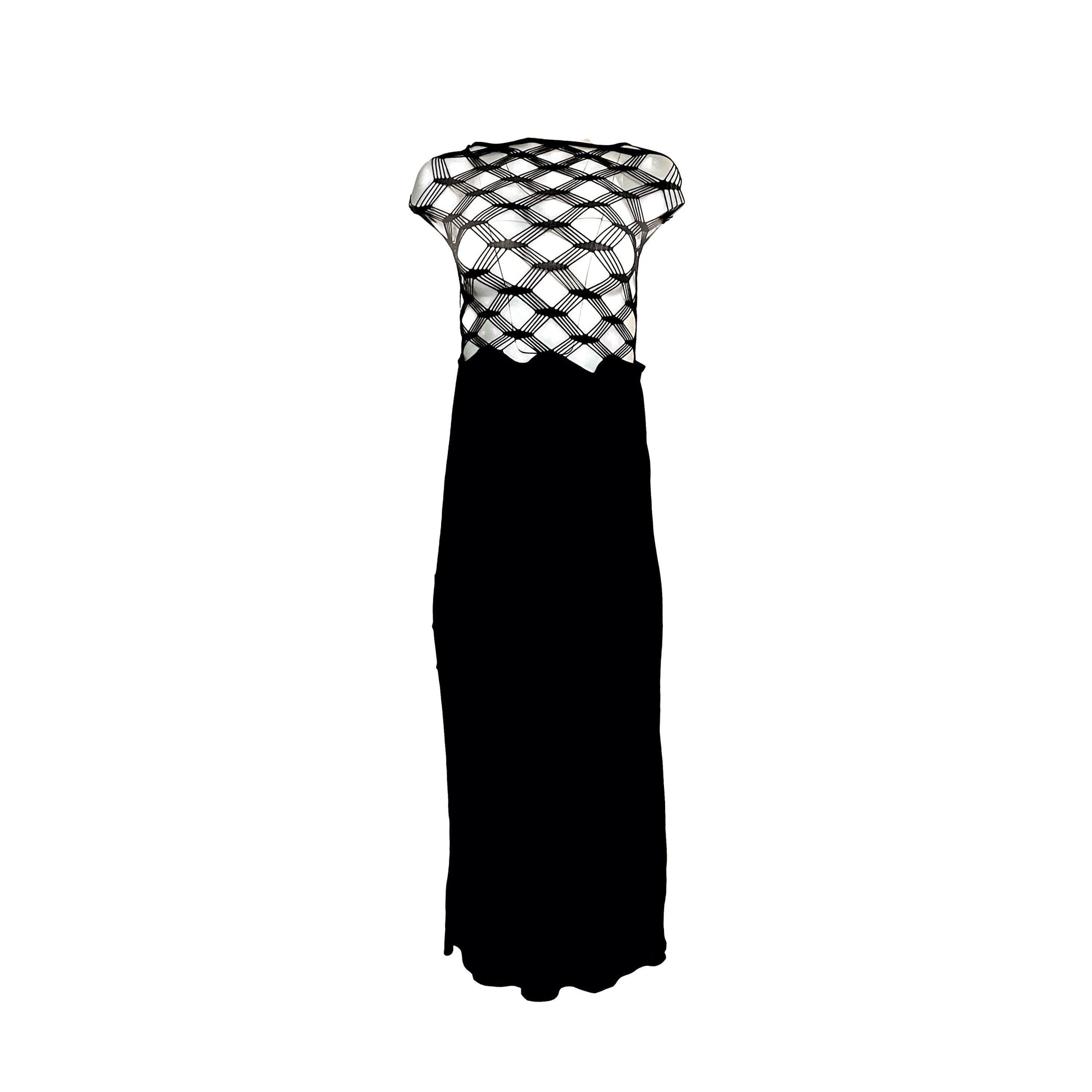Jean Paul Gaultier Black Net Dress Jean Paul Gaultier Black Net Dress