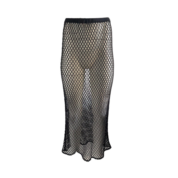 Jean Paul Gaultier Black Net Skirt - Apparel