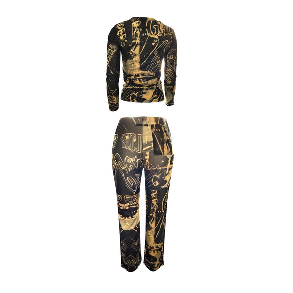 Jean Paul Gaultier Black Print Set - Apparel