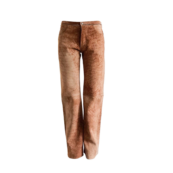 Jean Paul Gaultier Brown Leather Pants - Apparel