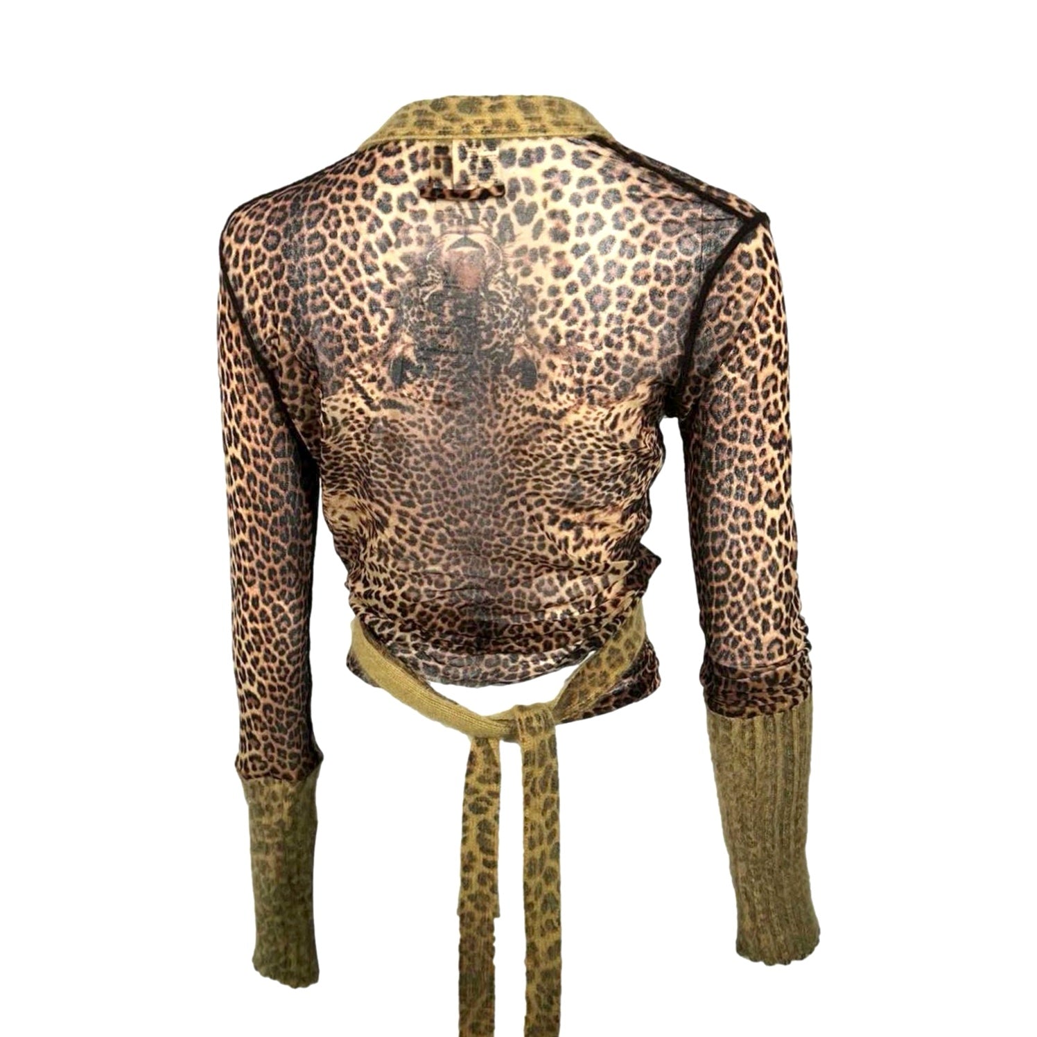 Jean Paul Gaultier Cheetah Wrap Top - Apparel