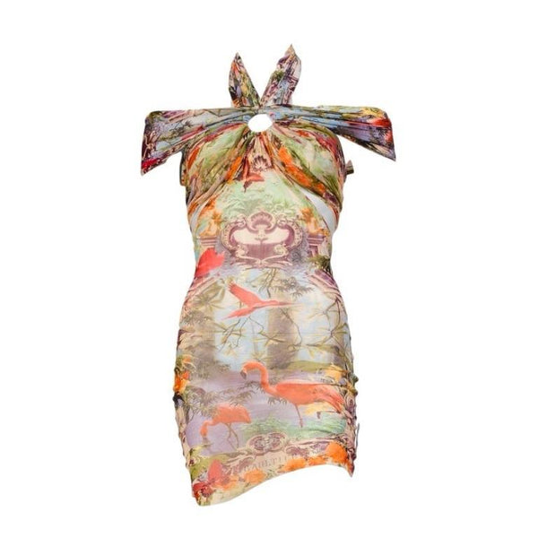 white christmas dresses Flamingo Cleo Applique Dress main image 0