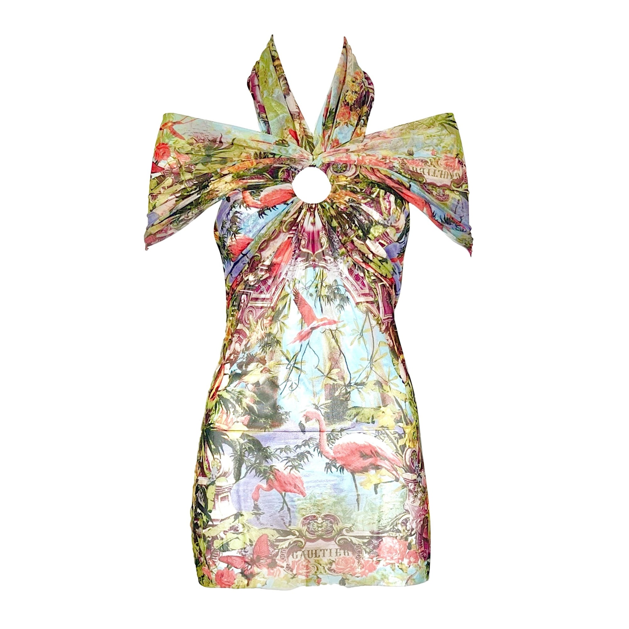 Jean Paul Gaultier Flamingo Tie Dress - Apparel