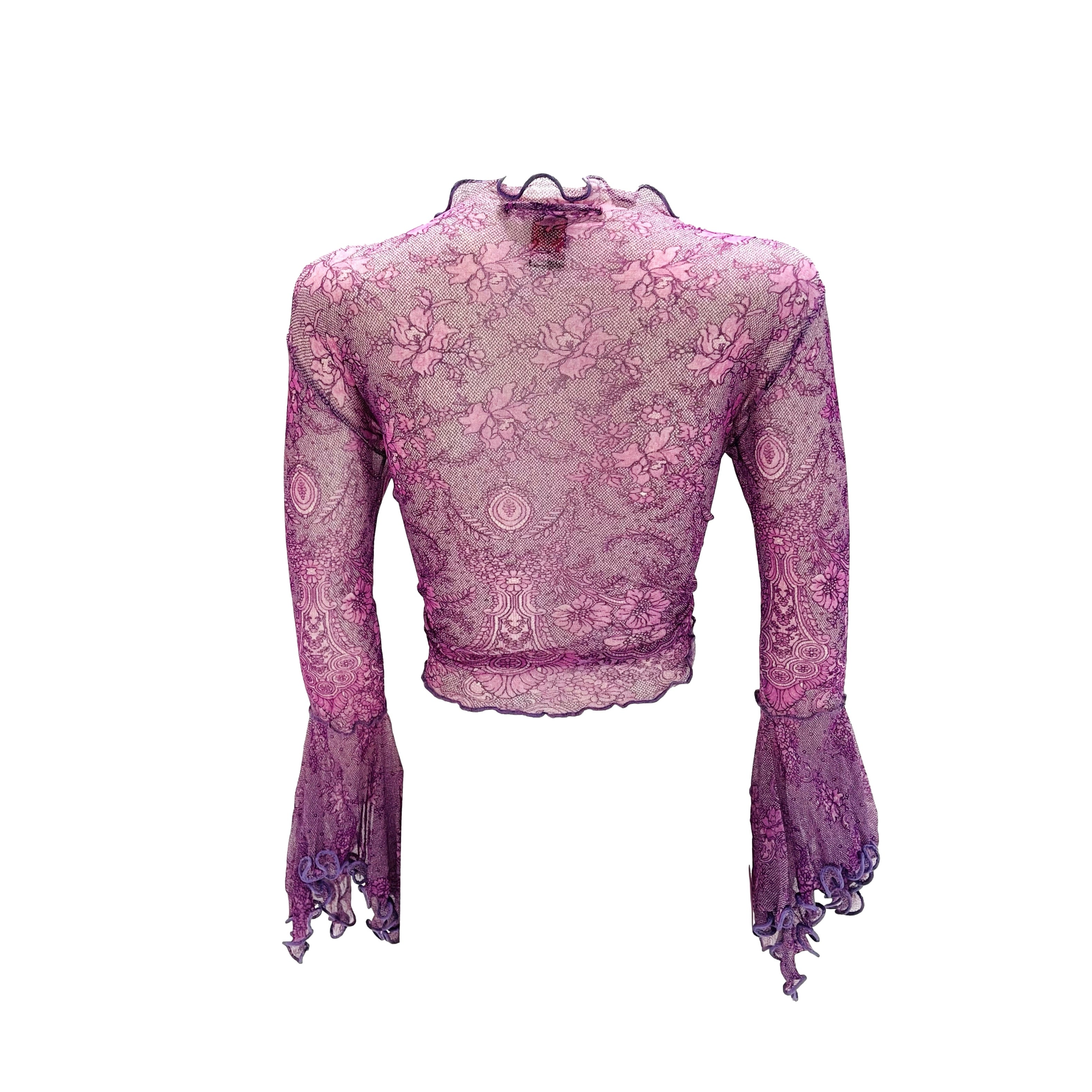 Treasures of NYC - Jean Paul Gaultier Purple Tie Top