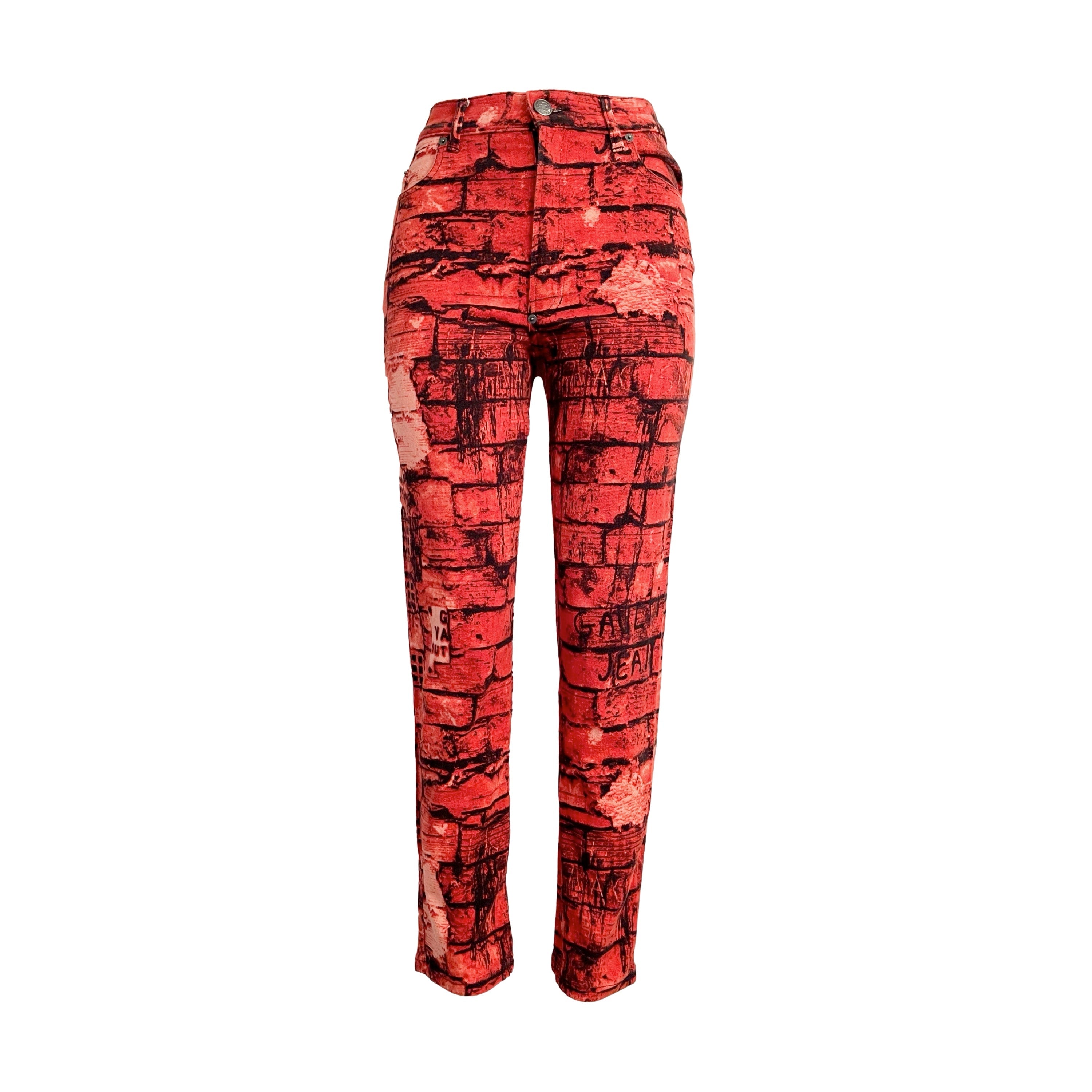 Jean Paul Gaultier Red Brick Pants - Apparel