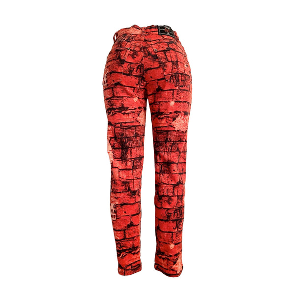 Jean Paul Gaultier Red Brick Pants - Apparel