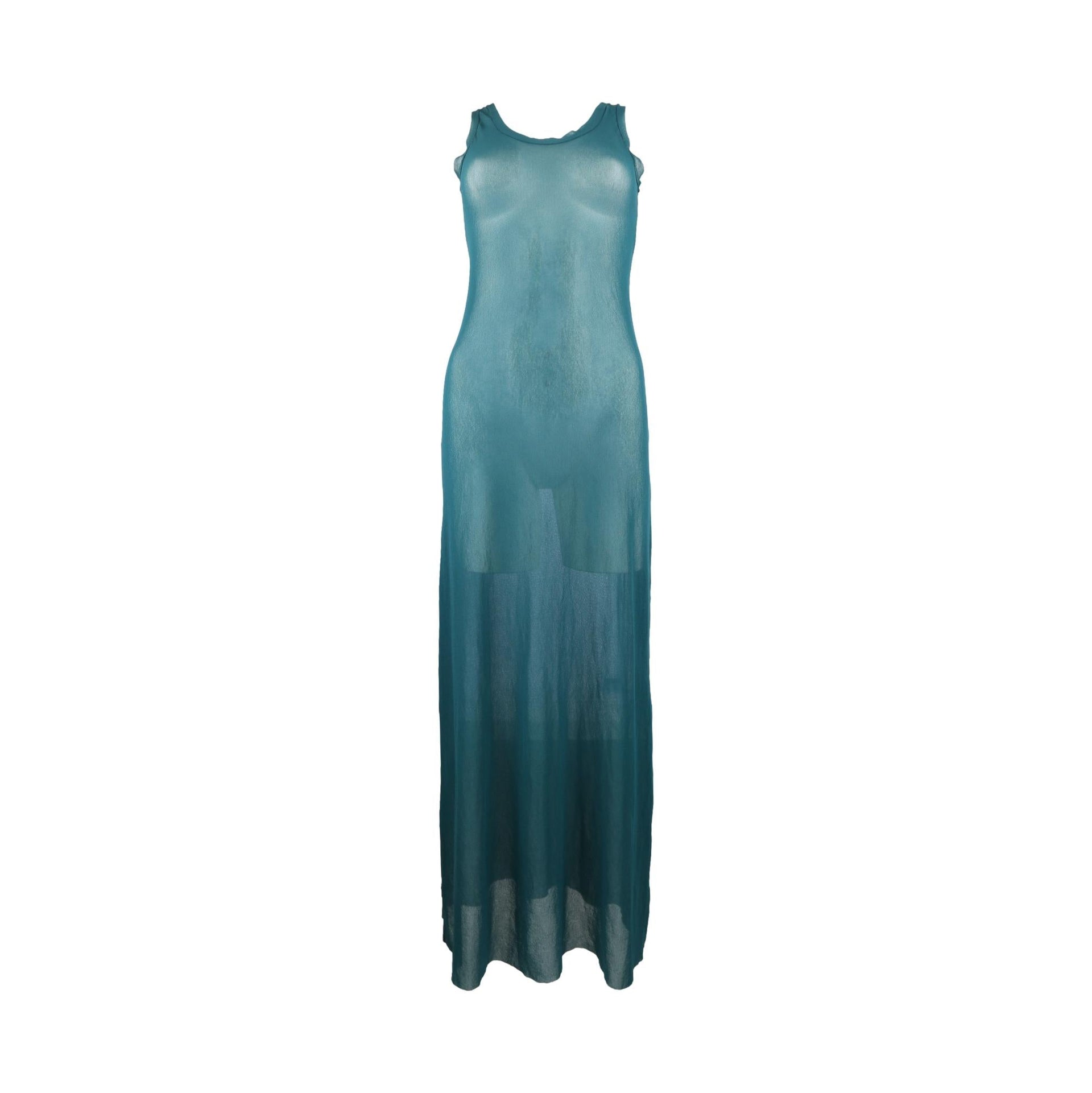 knee length dresses for ladies Teal Ruched Mesh Fish Tale Dress main image 0