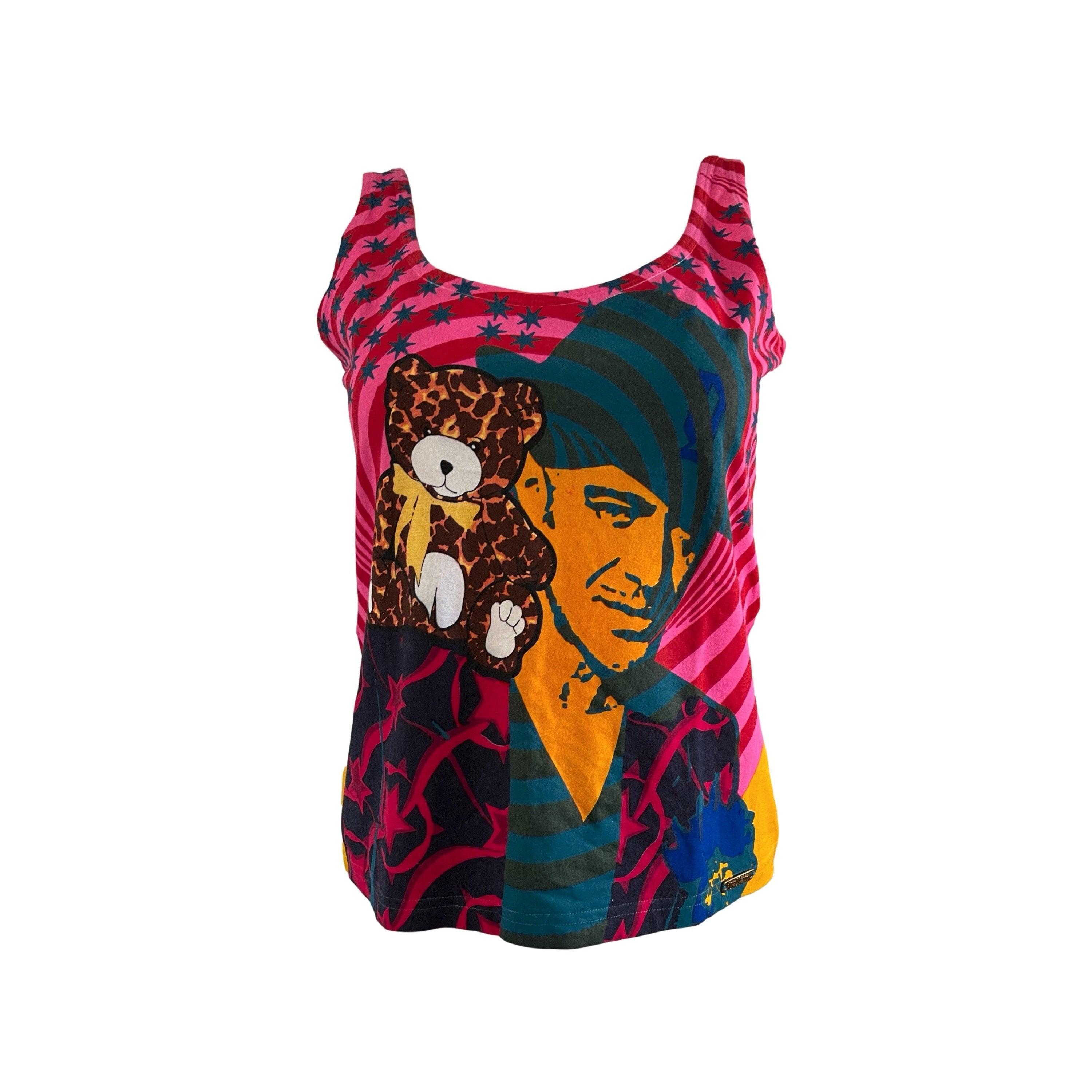 Treasures of NYC - John Galliano Pink Print Tank Top