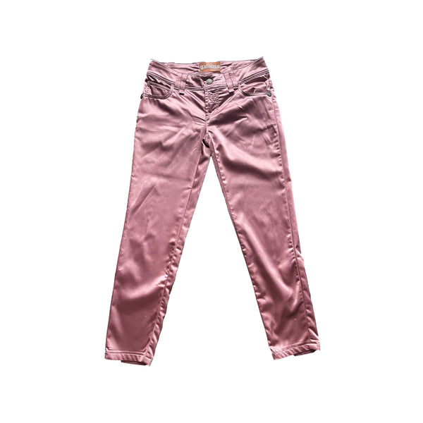 John Galliano Pink Satin Pants - Apparel
