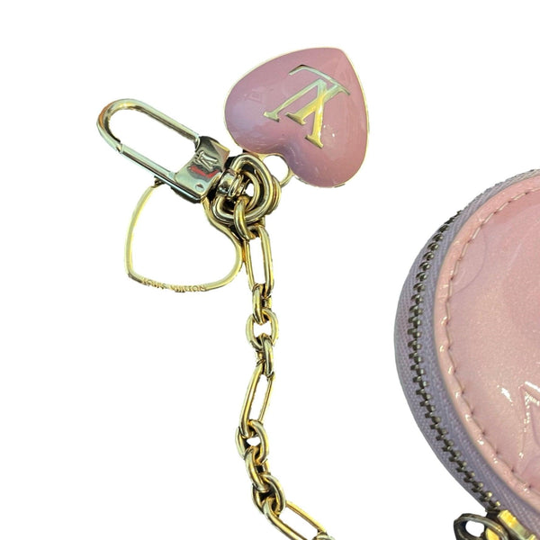 Louis Vuitton Baby Pink Monogram Heart Coin Purse - 