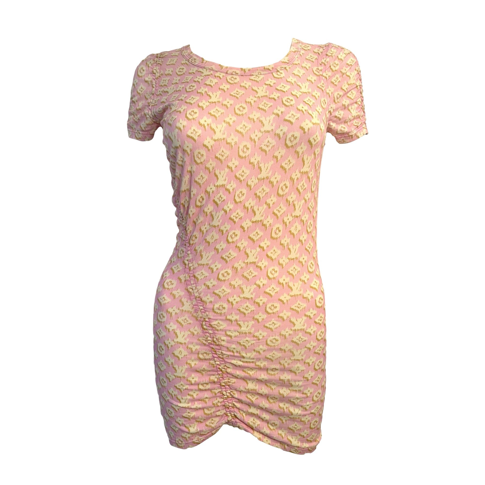 Louis Vuitton Baby Pink Monogram Stretch Dress - Apparel