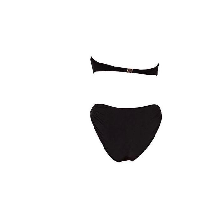 Louis Vuitton Black Damier Bandeau Bikini - Swimwear