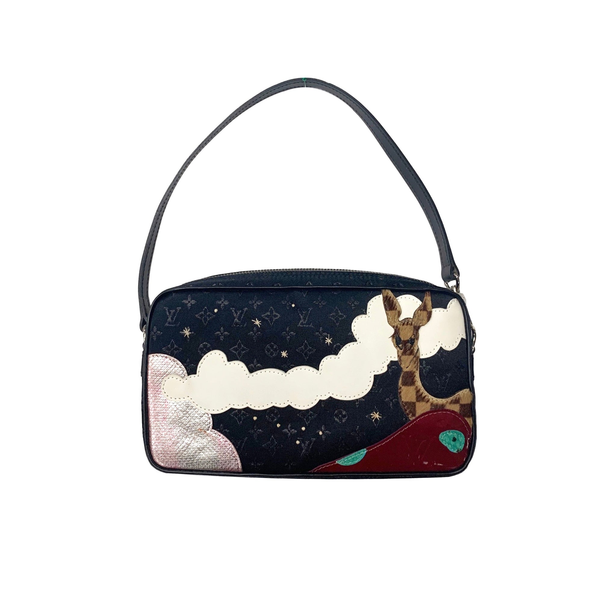 Louis Vuitton Black Monogram Giraffe Shoulder Bag - Handbags