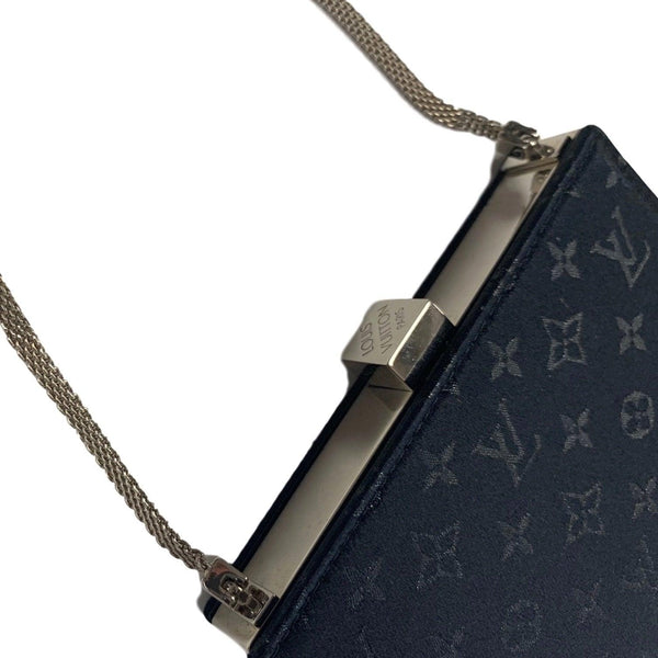 Louis Vuitton Black Monogram Satin Chain Bag - Handbags