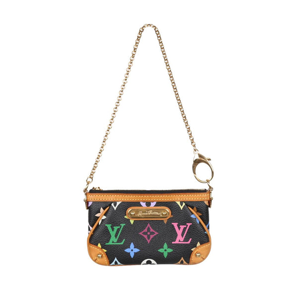 Louis Vuitton Black Multicolor Mini Chain Bag - Handbags