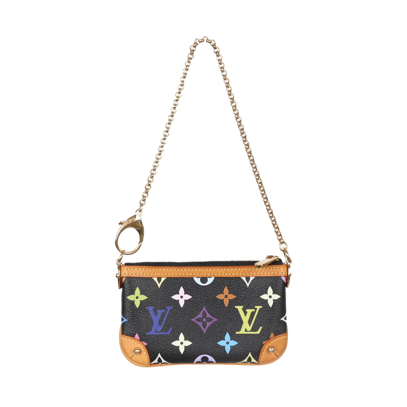 Louis Vuitton Black Multicolor Mini Chain Bag - Handbags