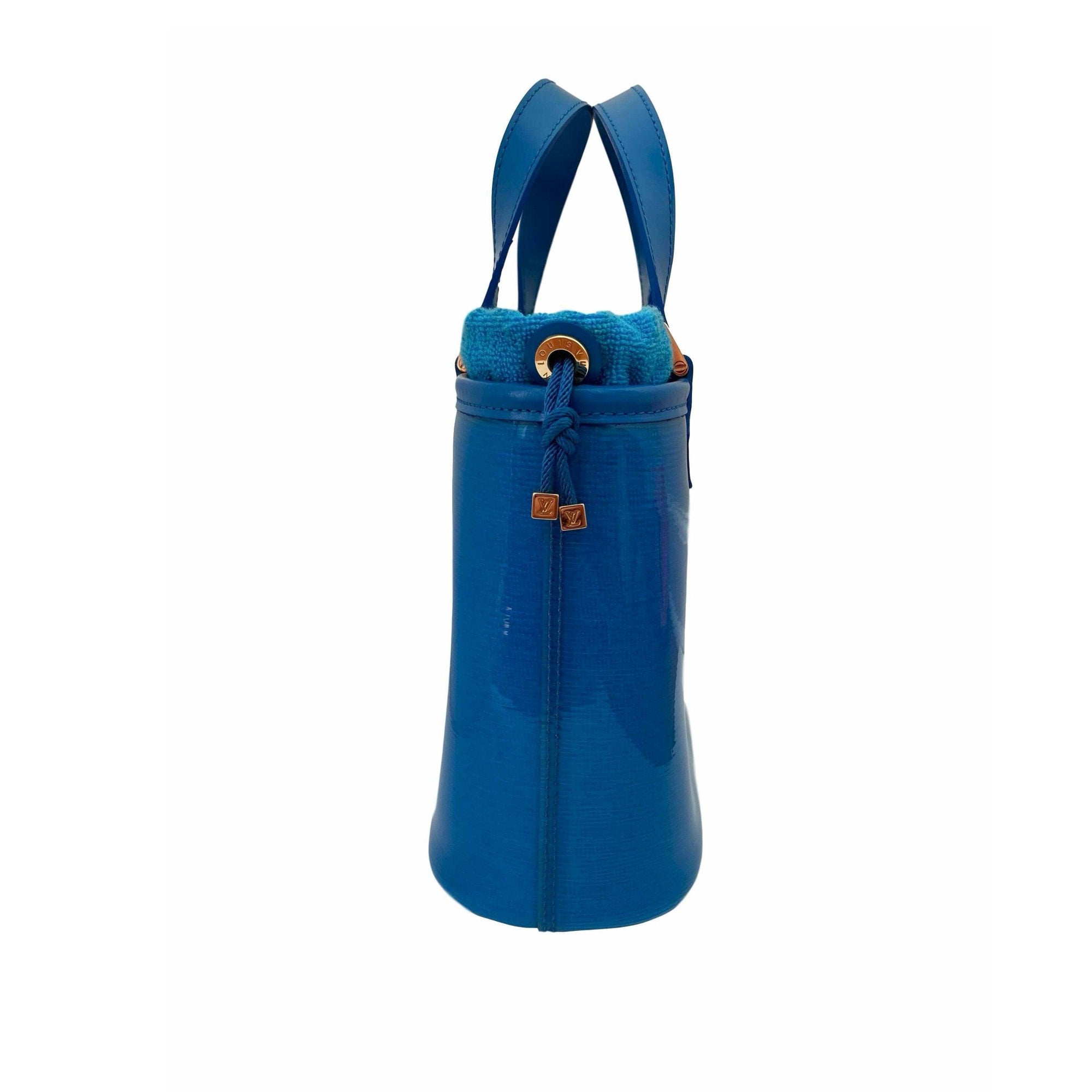Louis Vuitton Blue Coated Bucket Bag - Handbags
