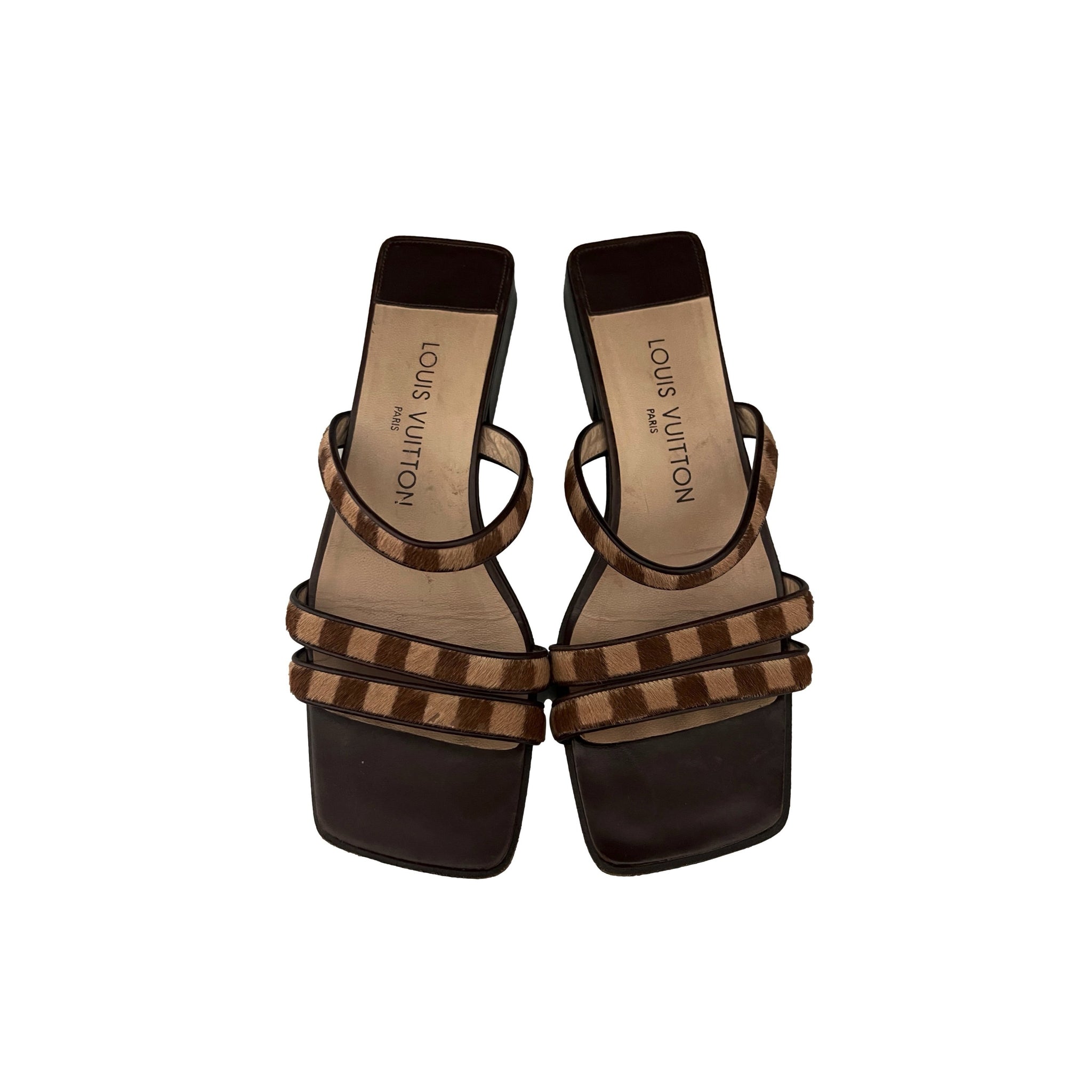 Louis Vuitton Shoes | Vintage Louis Vuitton Heels | Color: Brown | Size: 10 | Aliess's Closet