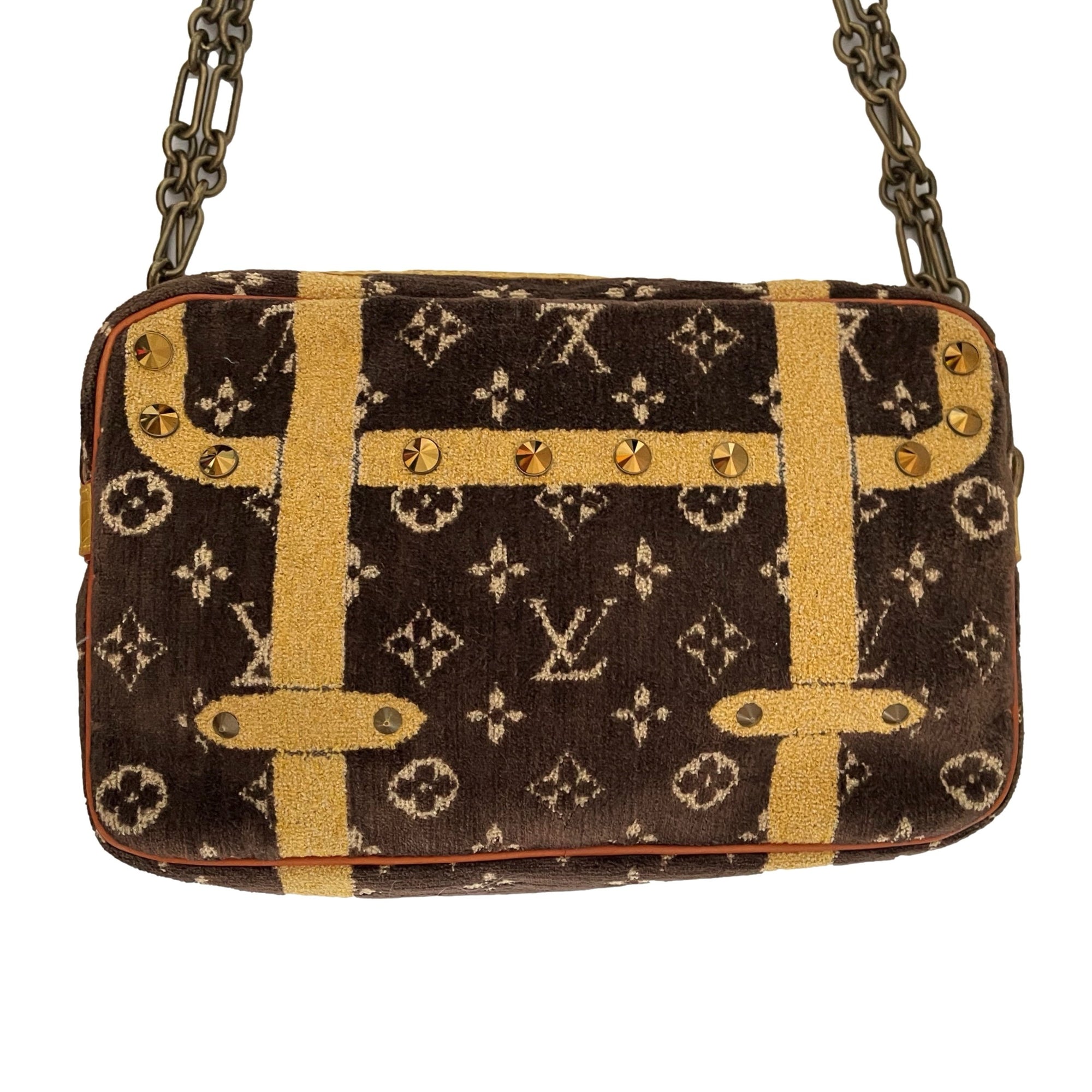 Louis Vuitton Brown Monogram Velour Shoulder Bag - Handbags