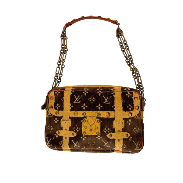 Louis Vuitton Brown Monogram Velour Shoulder Bag - Handbags