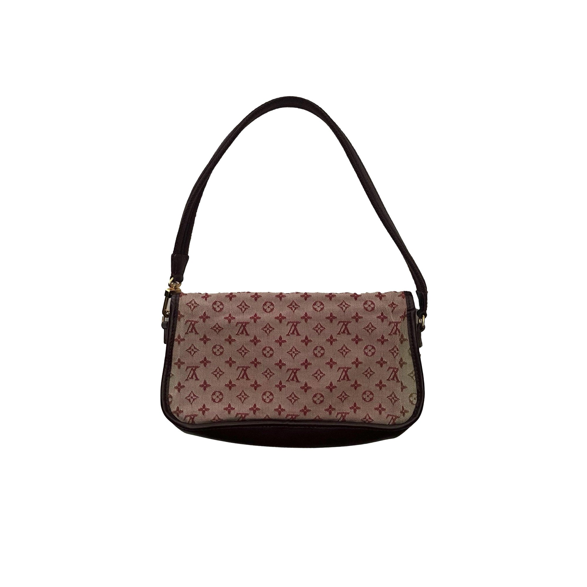 Louis Vuitton Burgundy Monogram Canvas Shoulder Bag - 