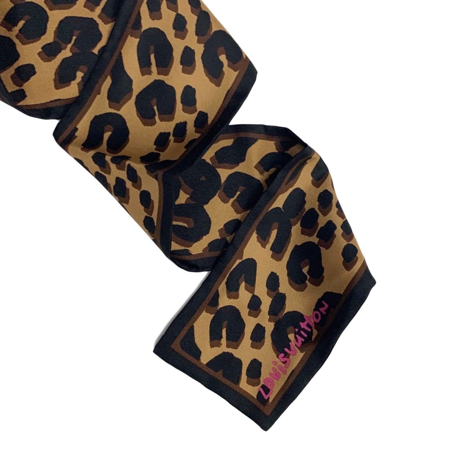 Louis Vuitton Cheetah Print Slim Wrap Scarf - Accessories