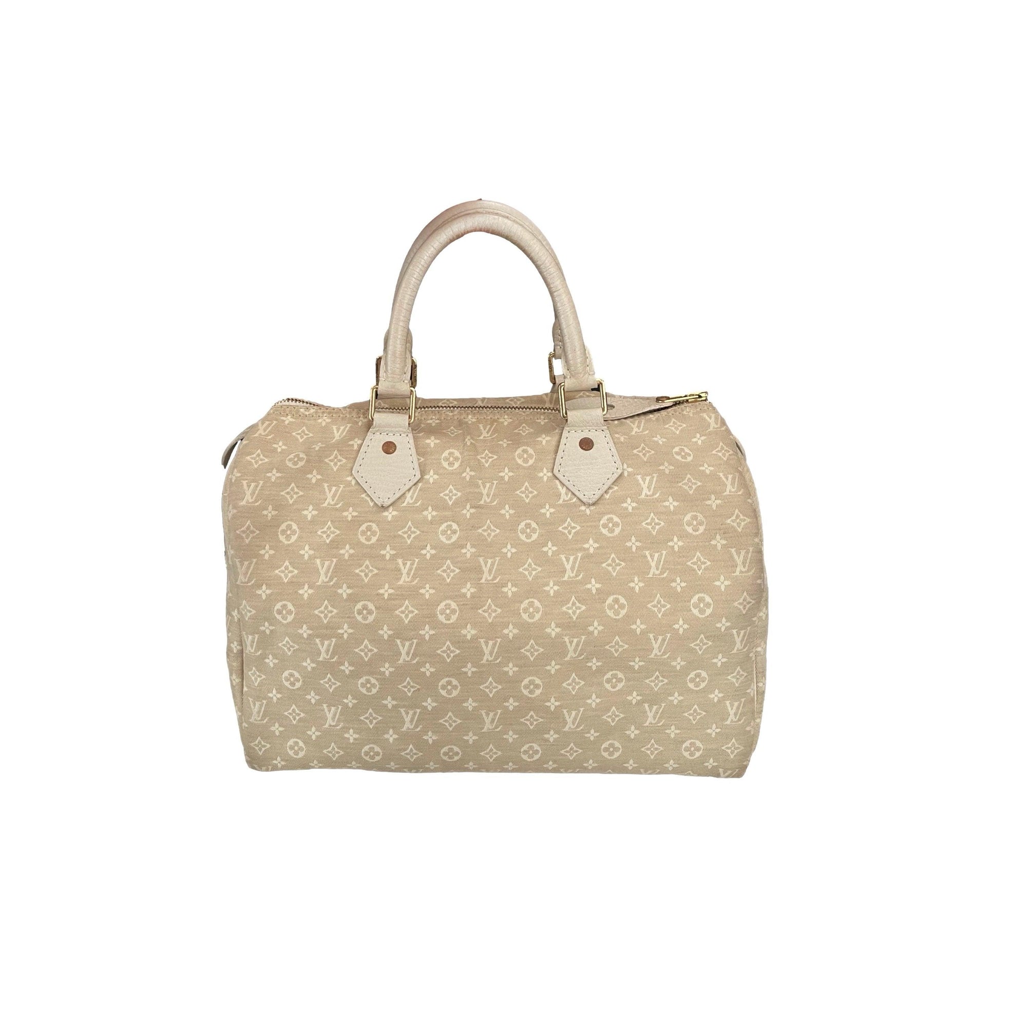 Louis Vuitton Cream Monogram Canvas Speedy - Handbags