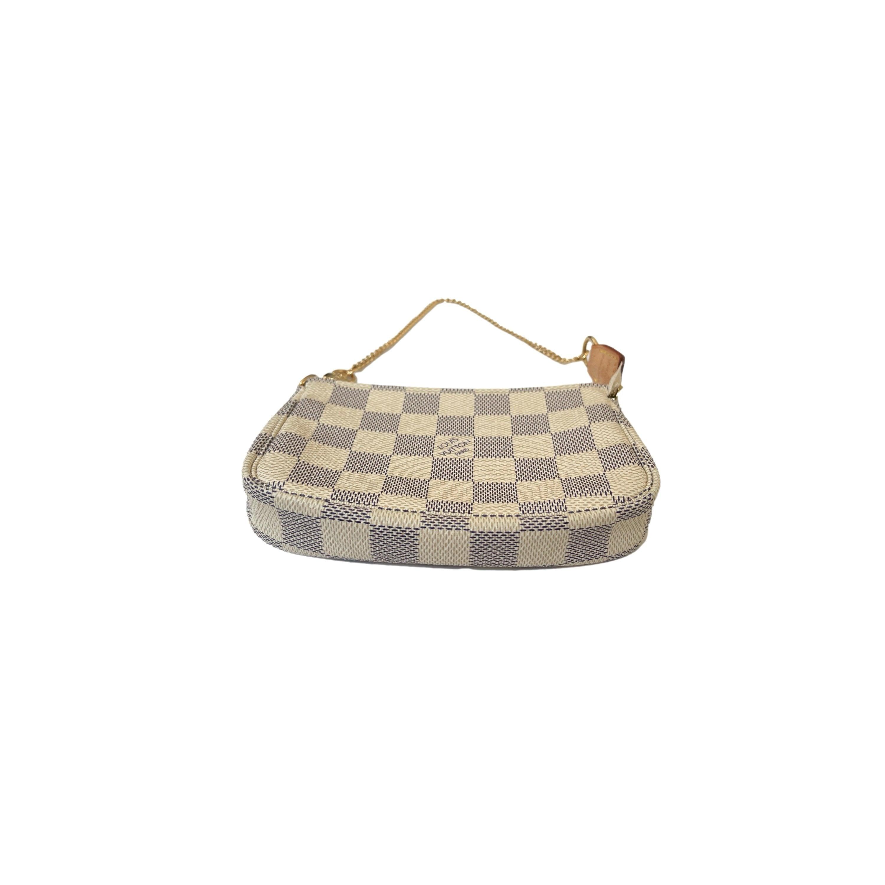 Vintage Louis Vuitton Damier Azur Mini Pochette Bag – Treasures of NYC