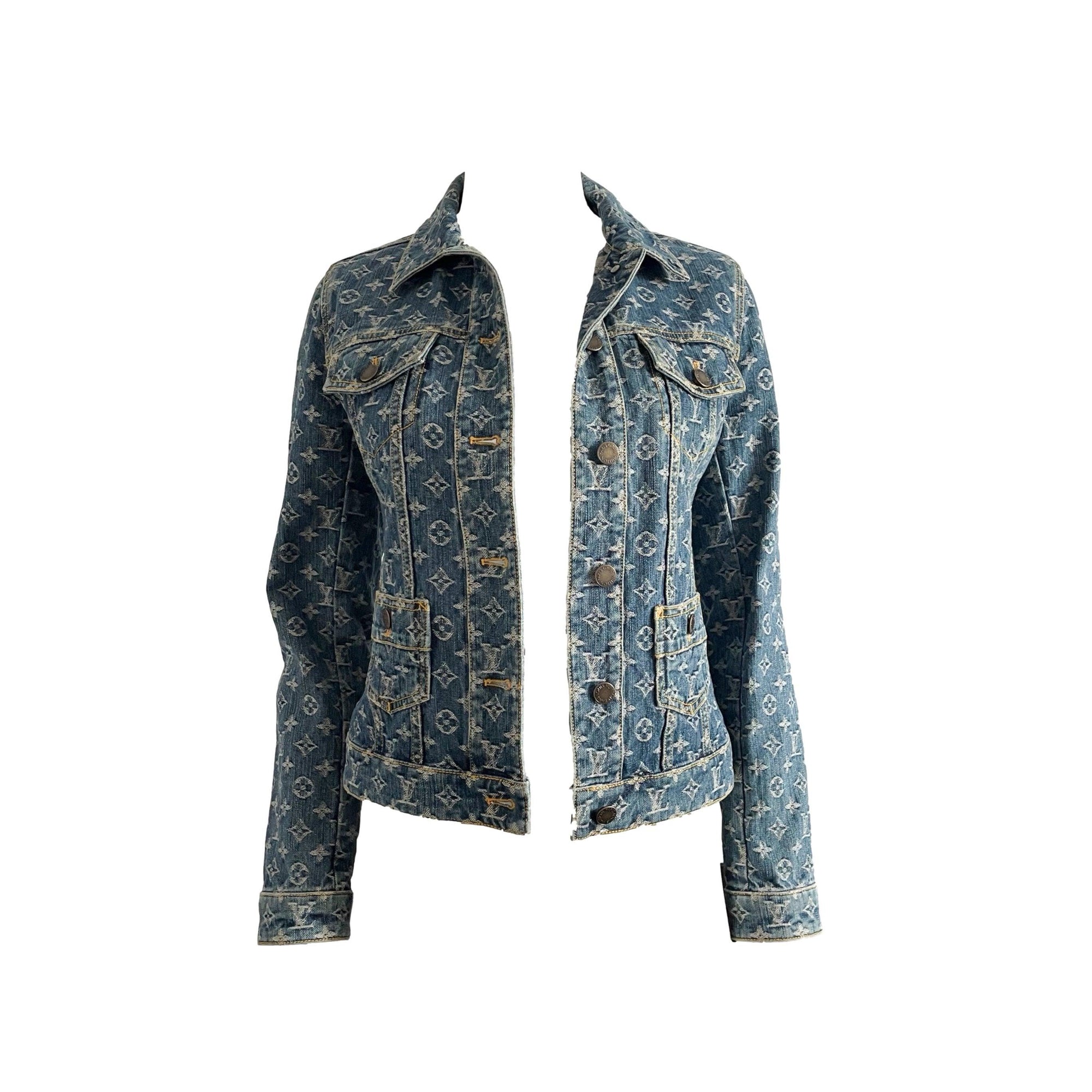 Louis Vuitton Denim Monogram Jacket - Apparel