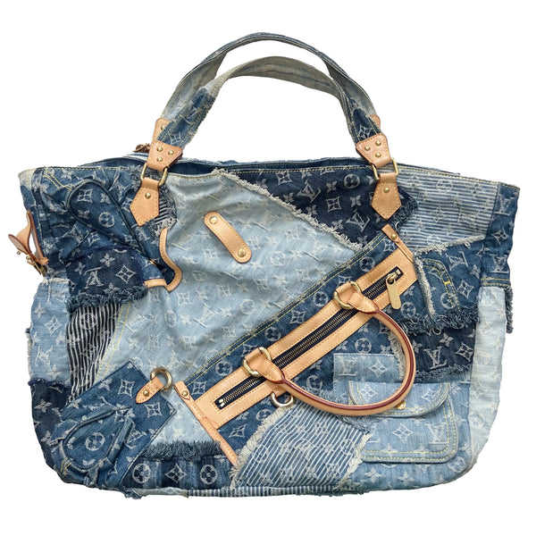 Louis Vuitton Denim Patchwork Bag - Handbags