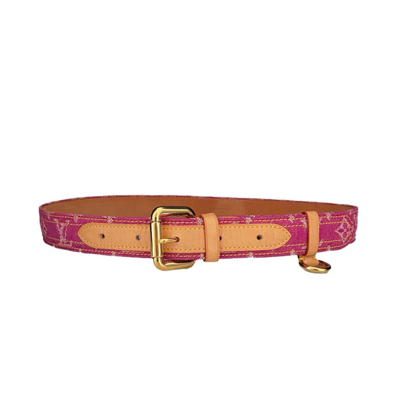 Louis Vuitton Fuchsia Monogram Belt - Accessories