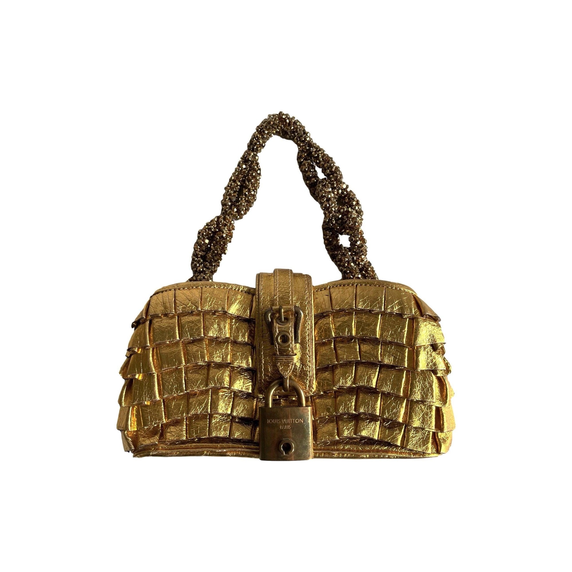 Louis Vuitton Gold Textured Mini Bag