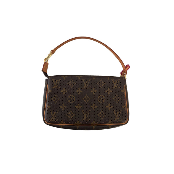 Louis Vuitton Monogram Perforated Fuchsia Shoulder Bag - 