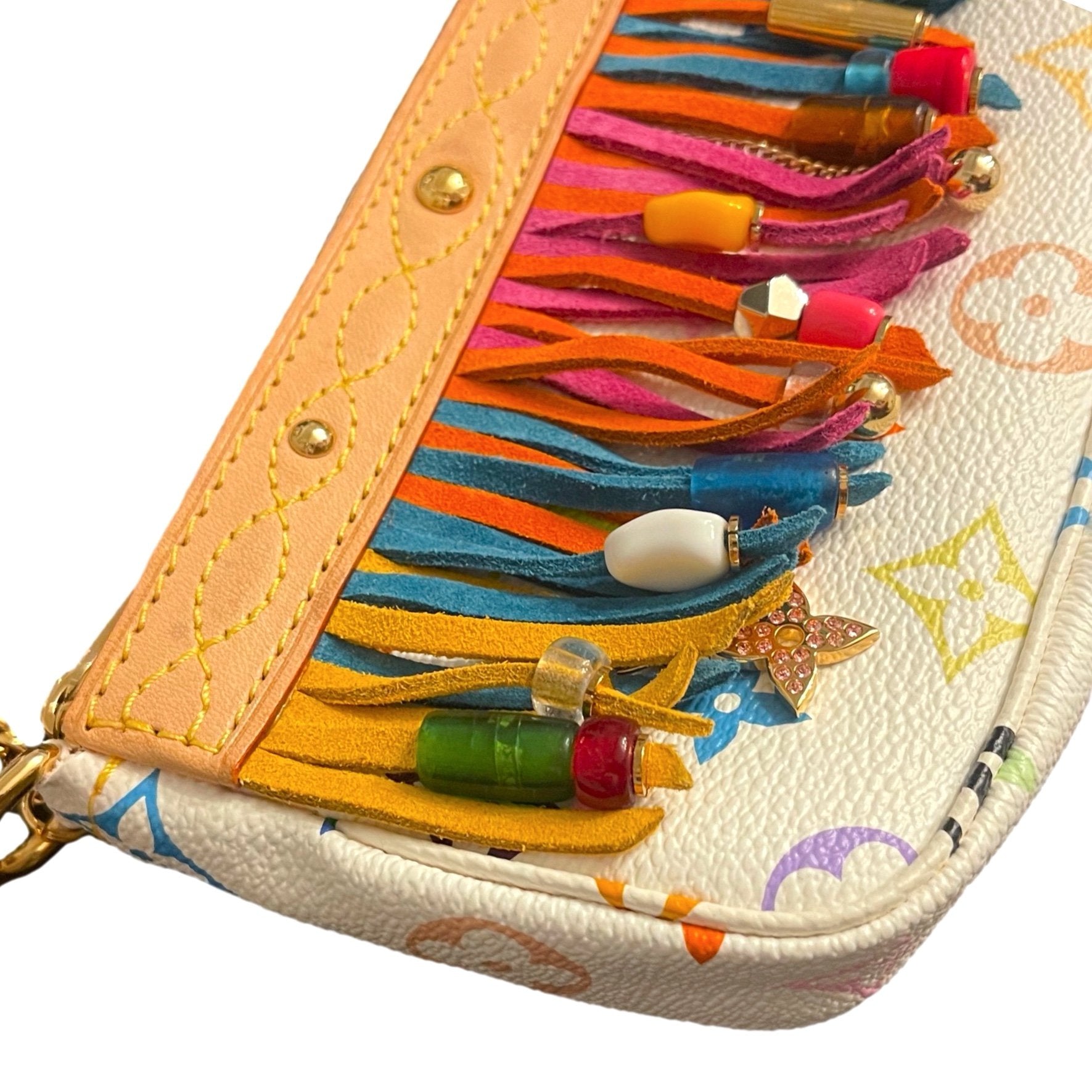 Vintage Louis Vuitton Multicolor Fringe Mini Chain Bag – Treasures