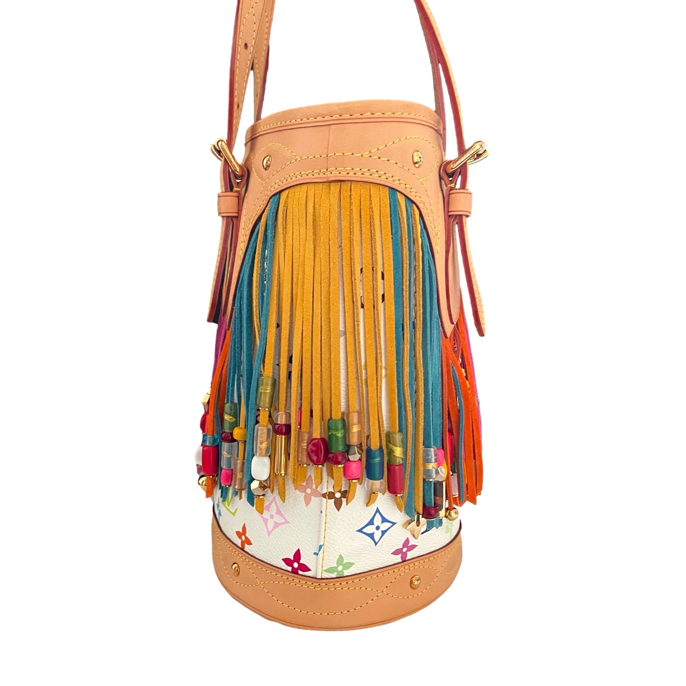 Vintage Louis Vuitton Multicolor Fringe Mini Chain Bag – Treasures