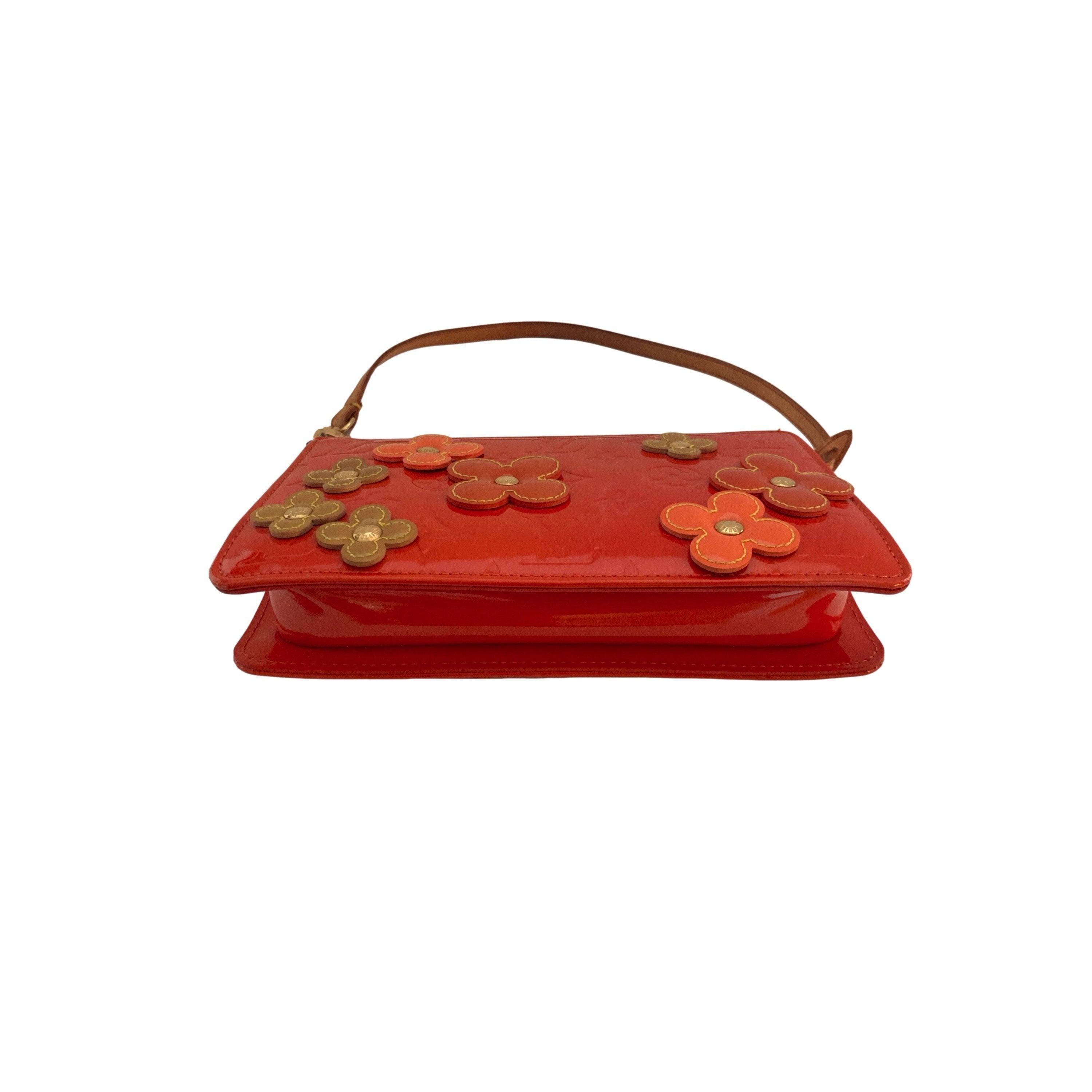 Treasures of NYC - Louis Vuitton Orange Floral Shoulder Bag