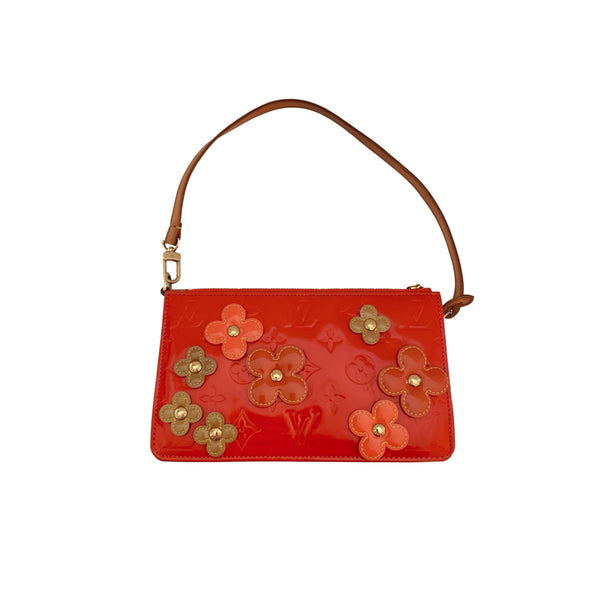 Louis Vuitton Orange Floral Shoulder Bag - Handbags