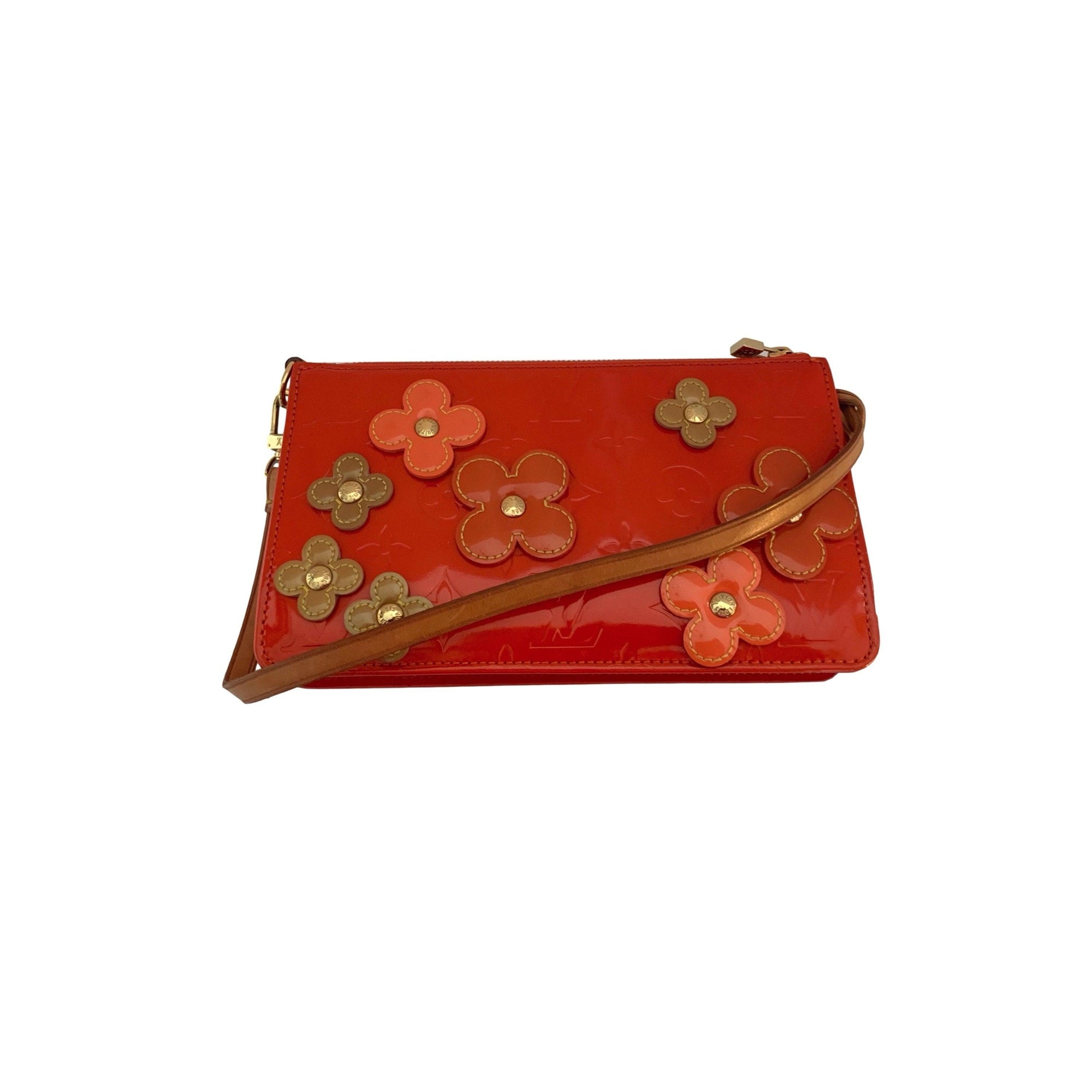 Louis Vuitton Orange Floral Shoulder Bag - Handbags