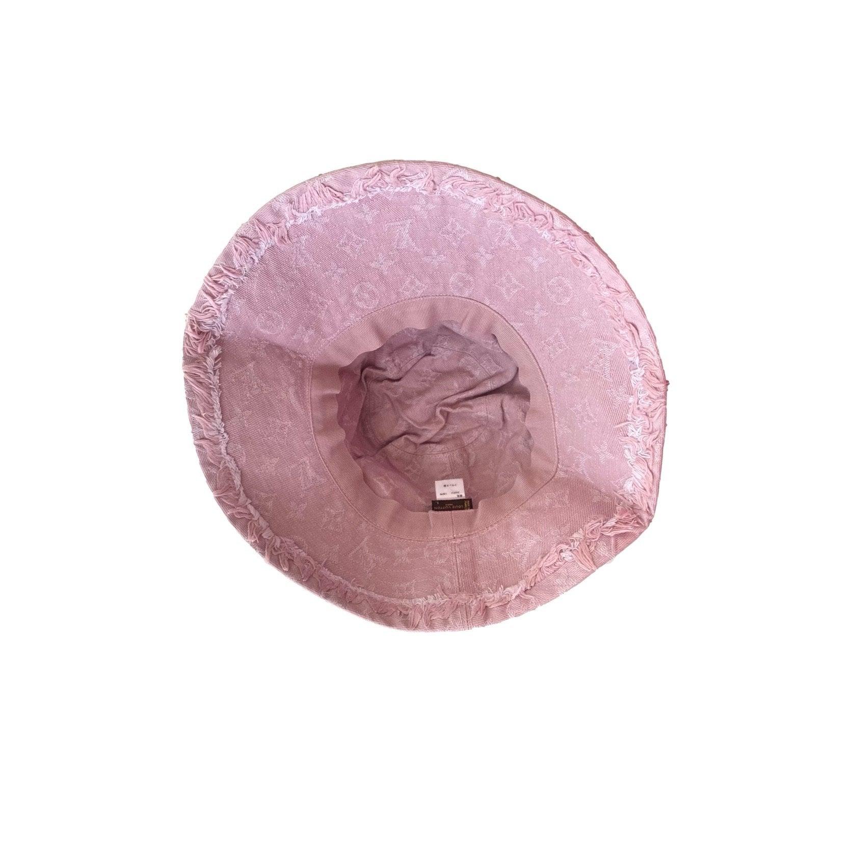 Louis Vuitton Pink & White Bucket Hat - HypedEffect